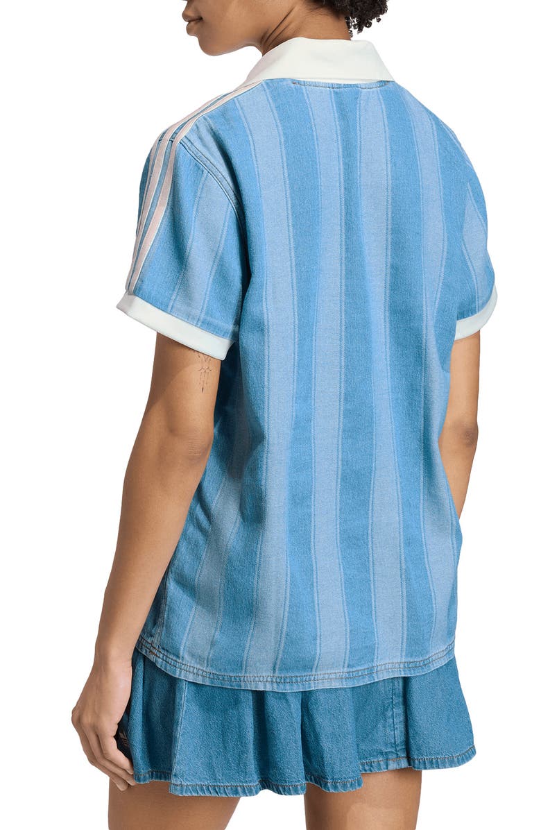 adidas Originals Denim Football Jersey, Alternate, color, 