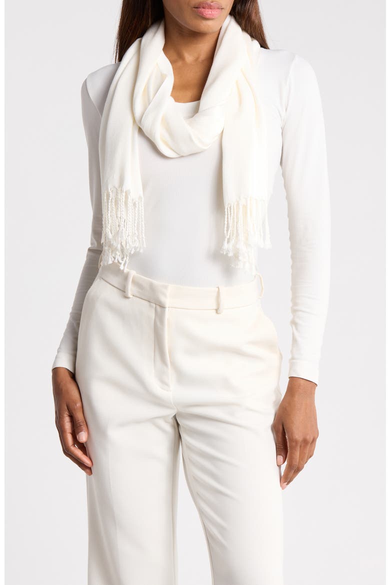 Satin Pashmina Wrap, Main, color, IVORY