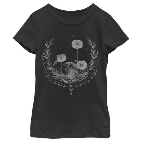 Girl's Lost Gods Dandelion Moon Wish  Graphic T-Shirt
