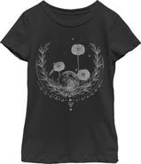 Lost Gods Girl's Lost Gods Dandelion Moon Wish  Graphic T-Shirt