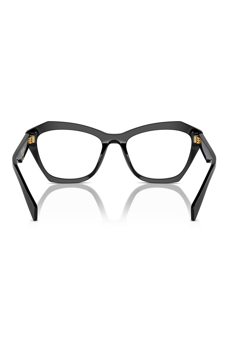 54mm Butterfly Optical Glasses, Alternate, color, BLACK