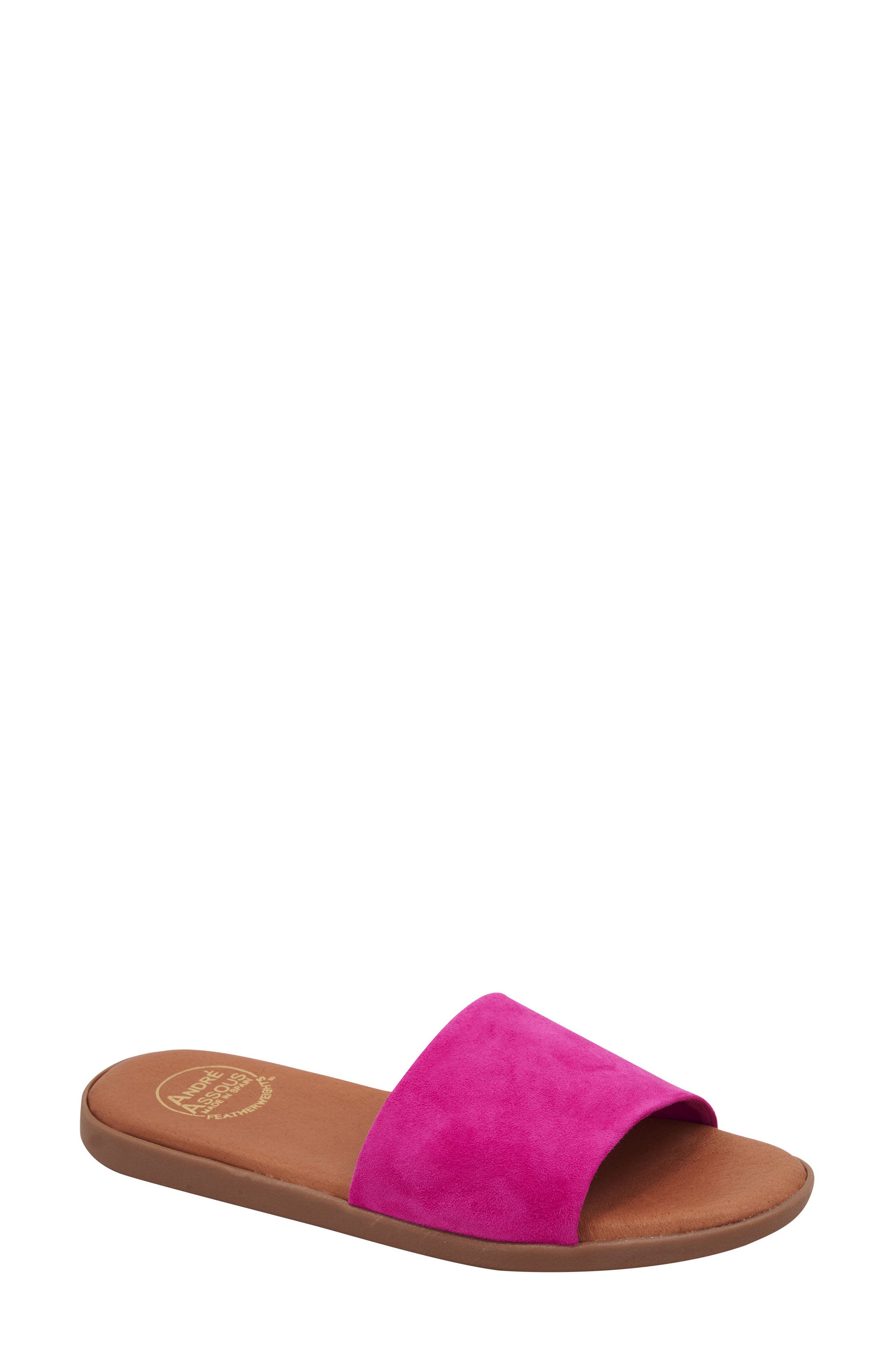 Paloma Woven Slide Sandal, Main, color, FUCHSIA