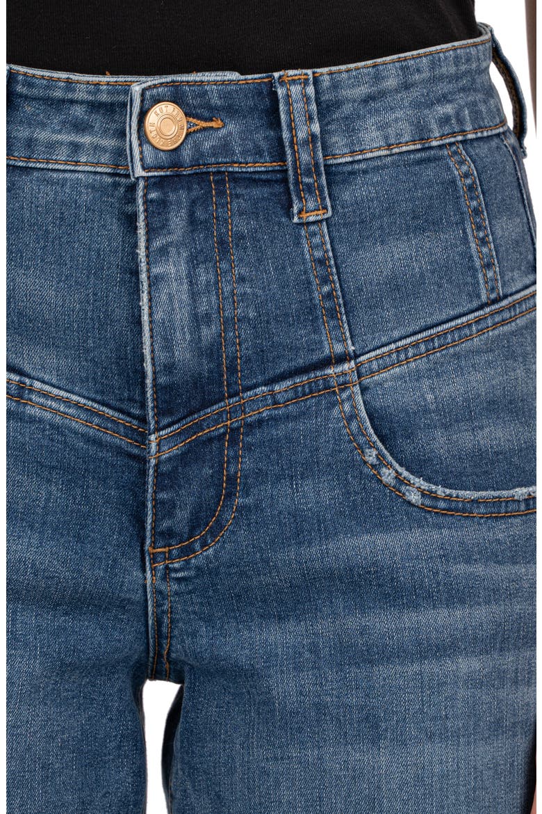 Ana V-Yoke High Waist Flare Jeans, Alternate, color, DELUXE