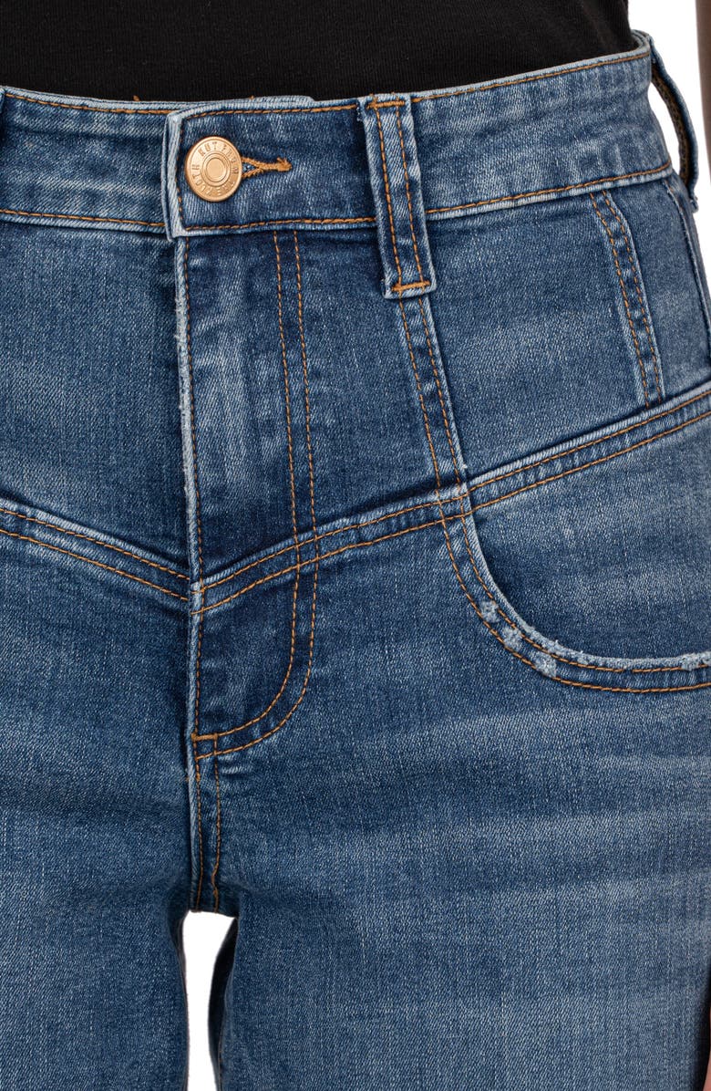 KUT from the Kloth Ana V-Yoke High Waist Flare Jeans, Alternate, color, 