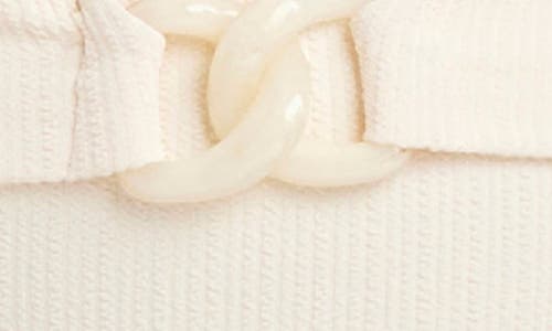 Sanctuary Rib High Waist Bikini Bottoms In White