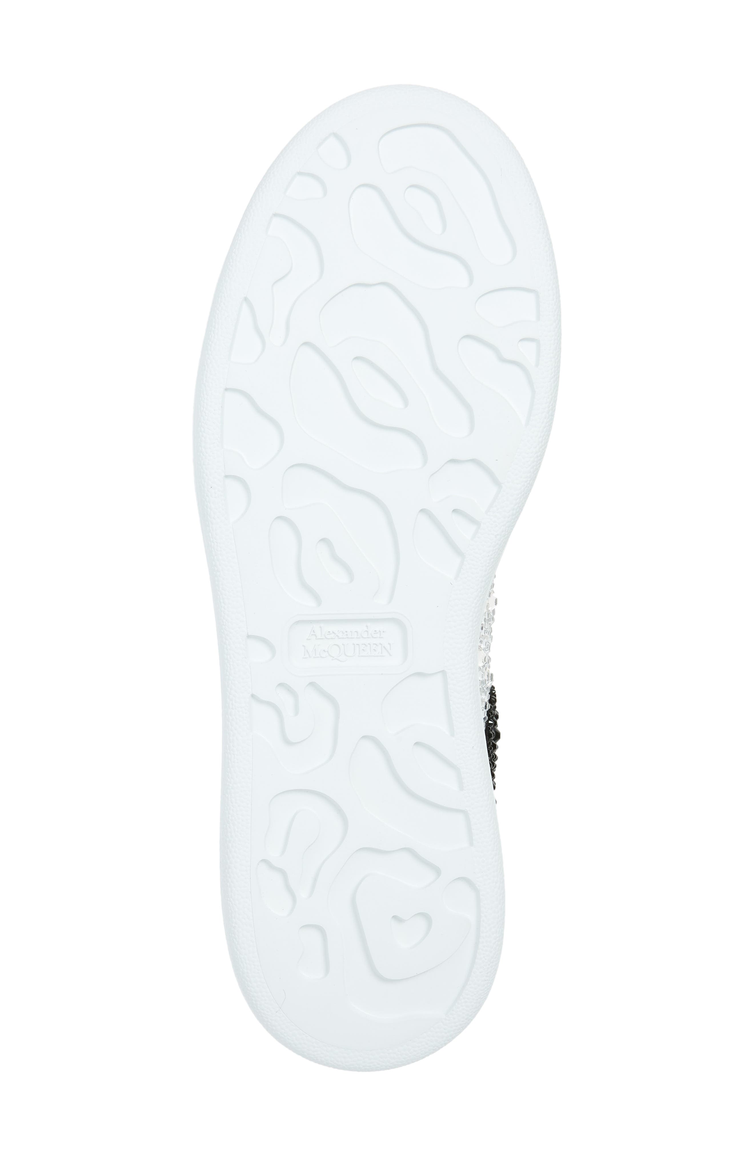 McQueen Alexander McQueen Oversized Crystal Embellished Sneaker, Alternate, color, 