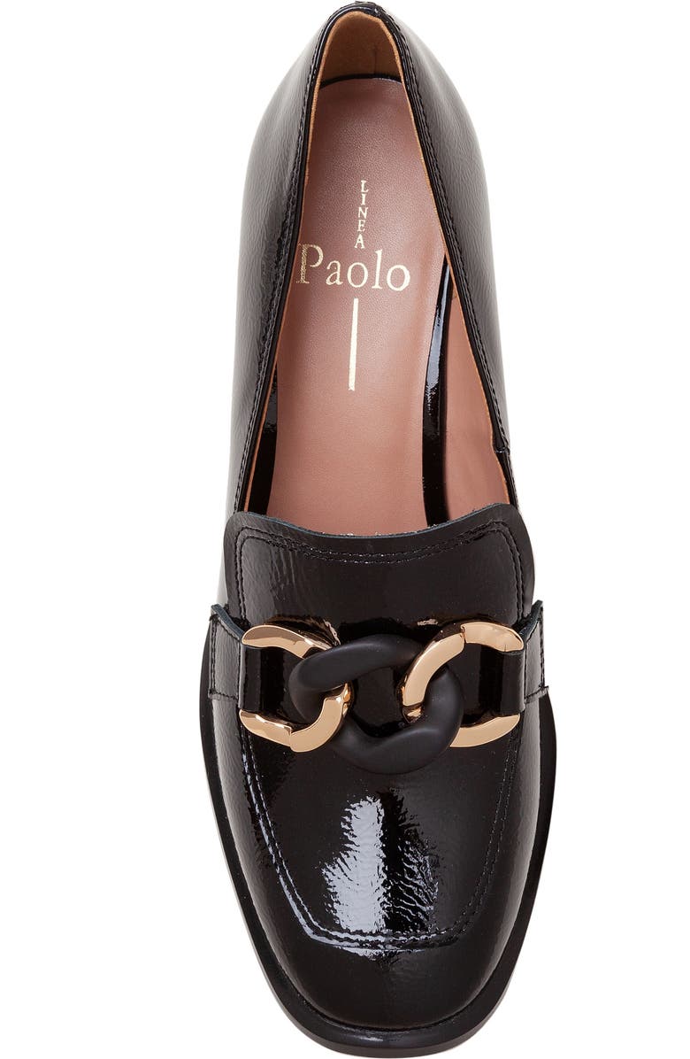 Linea Paolo Cece Block Heel Loafer, Alternate, color, Black