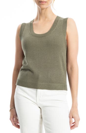 MAX STUDIO MAX STUDIO KNIT SHELL TOP 
