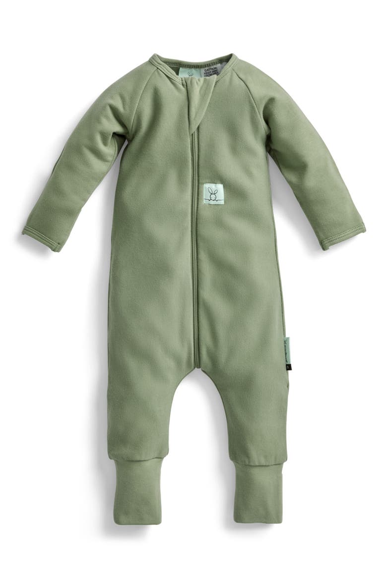 1.0 TOG Long Sleeve Layering Romper, Main, color, MOSS