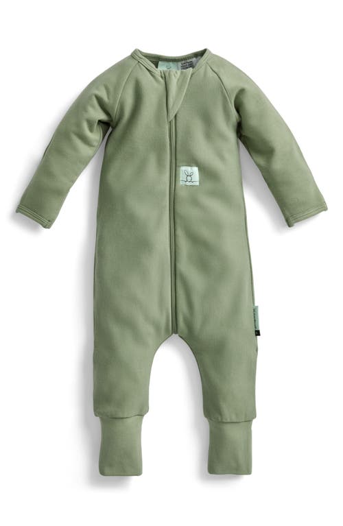 Ergopouch 1.0 Tog Long Sleeve Layering Romper In Green