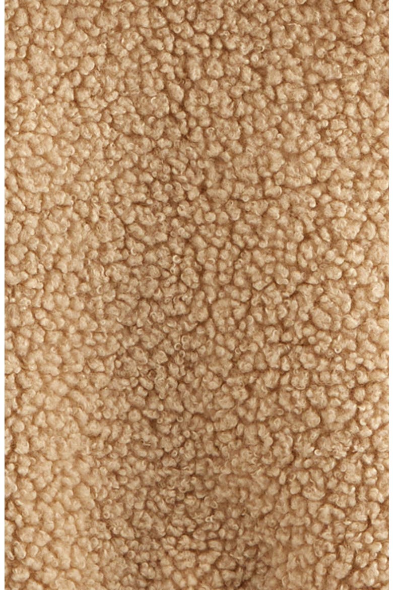 Cozy Hooded Faux Shearling Jacket, Alternate, color, TAN STOCK