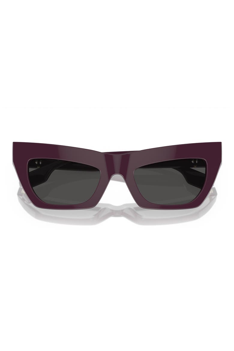 51mm Cat Eye Sunglasses, Main, color, BORDEAUX