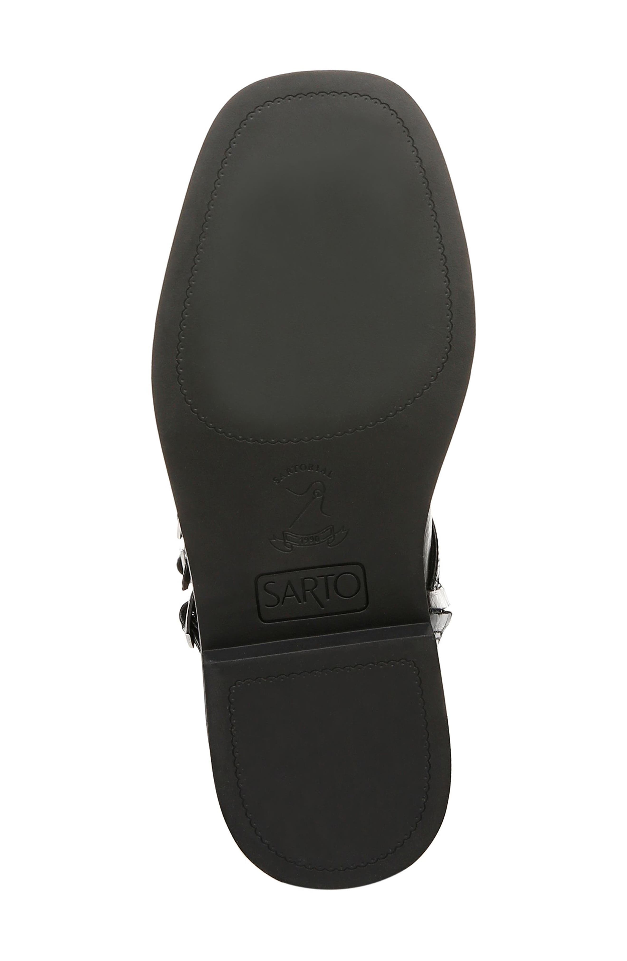 SARTO by Franco Sarto Ainsley Knee High Boot, Alternate, color, Black Croc Print