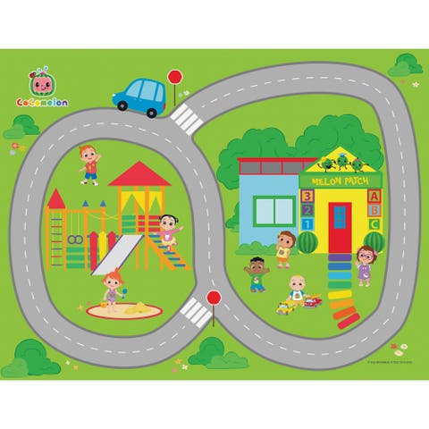 Deluxe Cocomelon Floor Playmat & Toy Car, Kids 3+