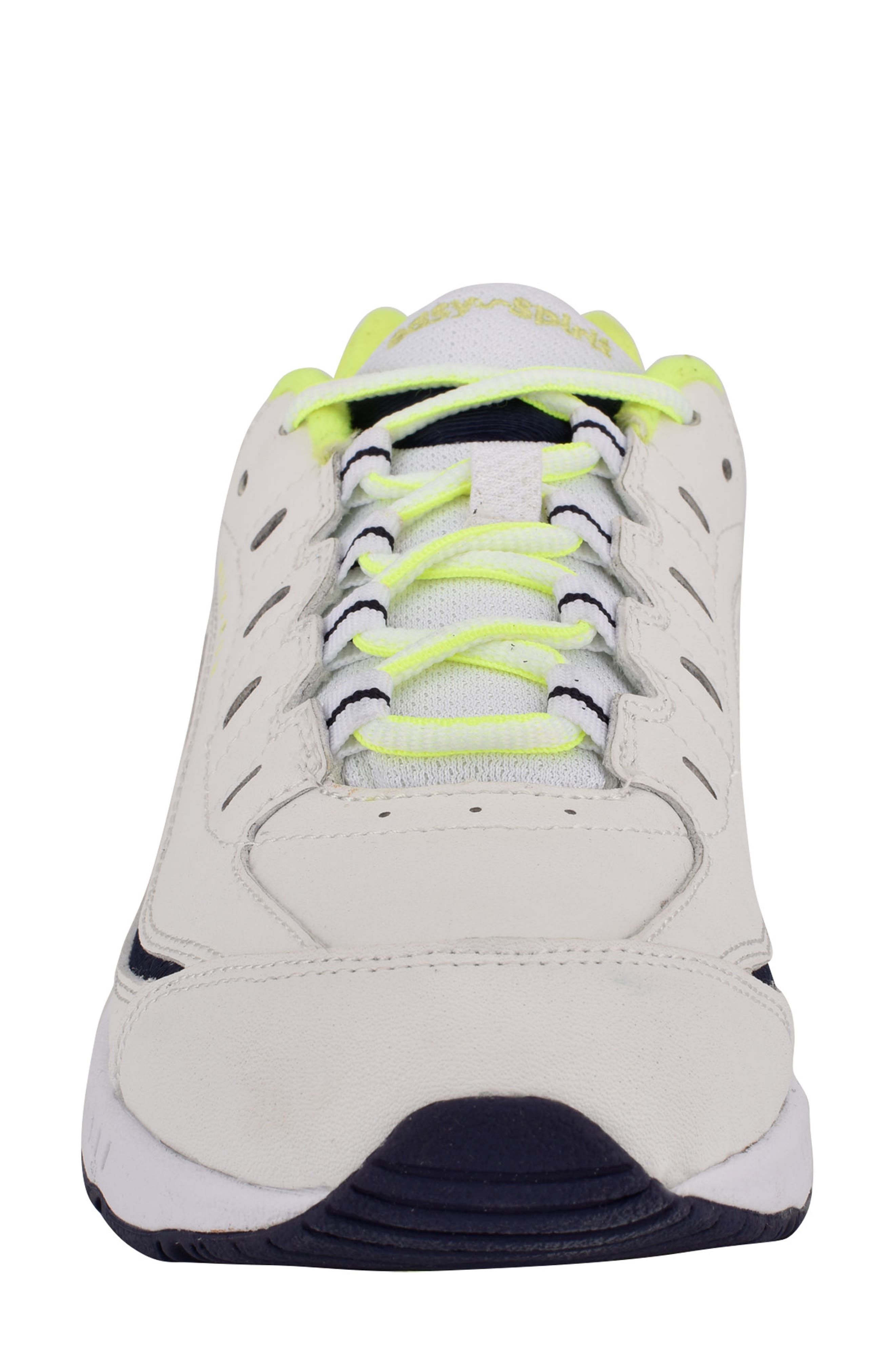 Romy Sneaker, Alternate, color, WHITE/ ECLIPSE/ SAFETY YELLOW
