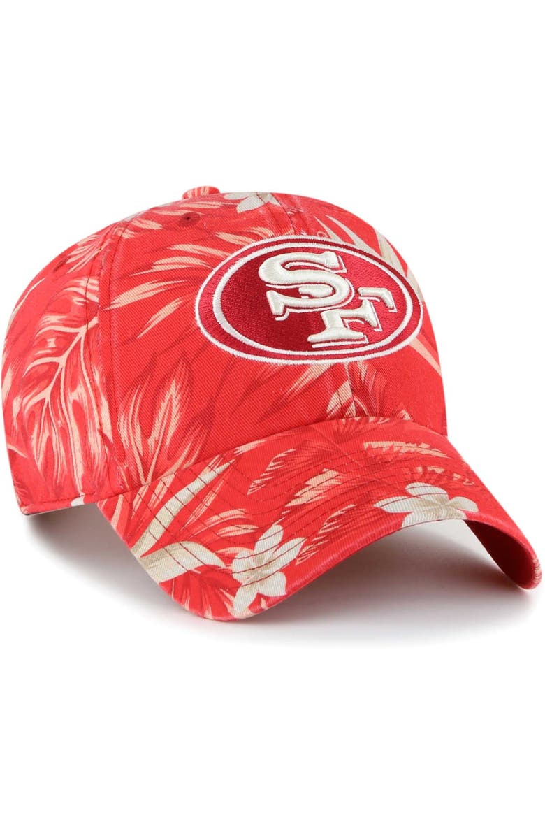 '47 Men's '47 Scarlet San Francisco 49ers Tropicalia Clean Up Adjustable Hat, Alternate, color,