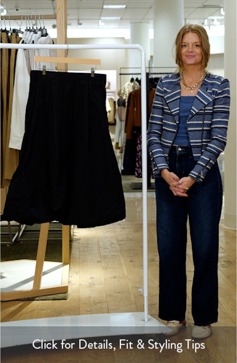 Woven A-Line Bubble Skirt, sales video thumbnail