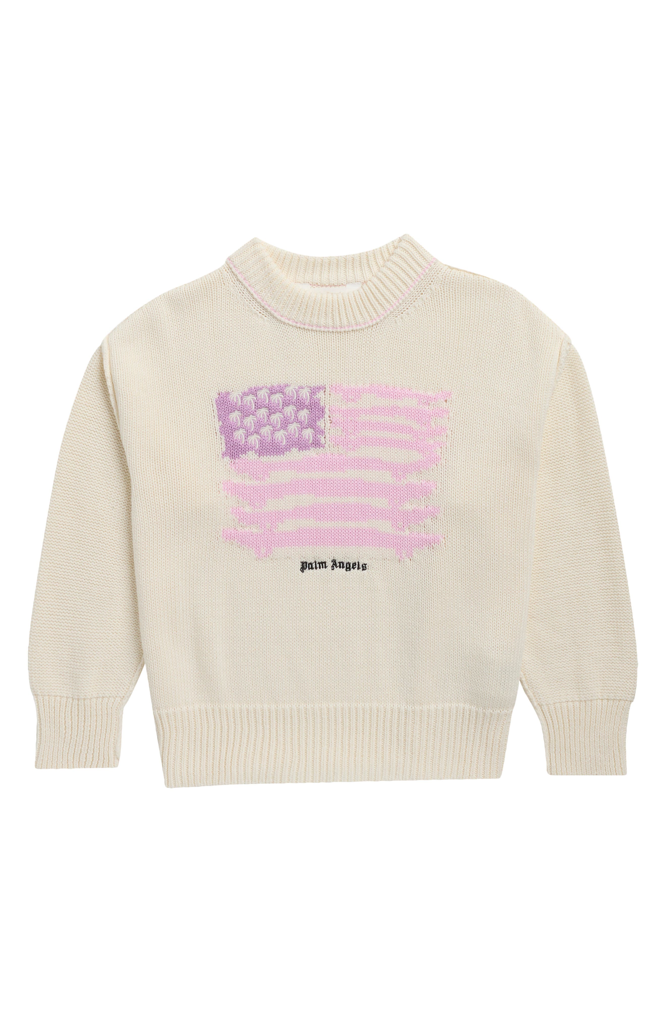 Kids' Palms Flag Knit Crewneck Sweater