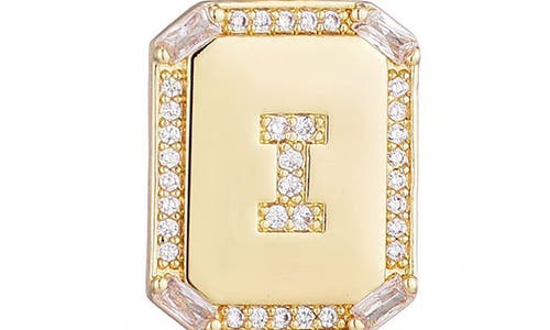 Adornia Initial Tag Pendant Necklace