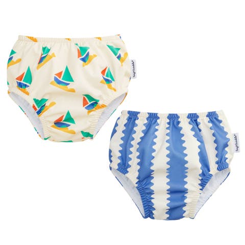 Reusable UPF 50+ Pull-Up Swim Diapers -  2-Pack
