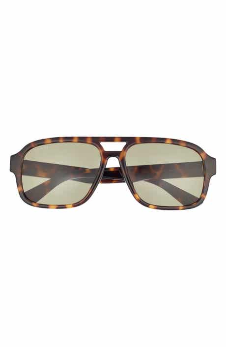 Gucci 59mm Aviator Sunglasses