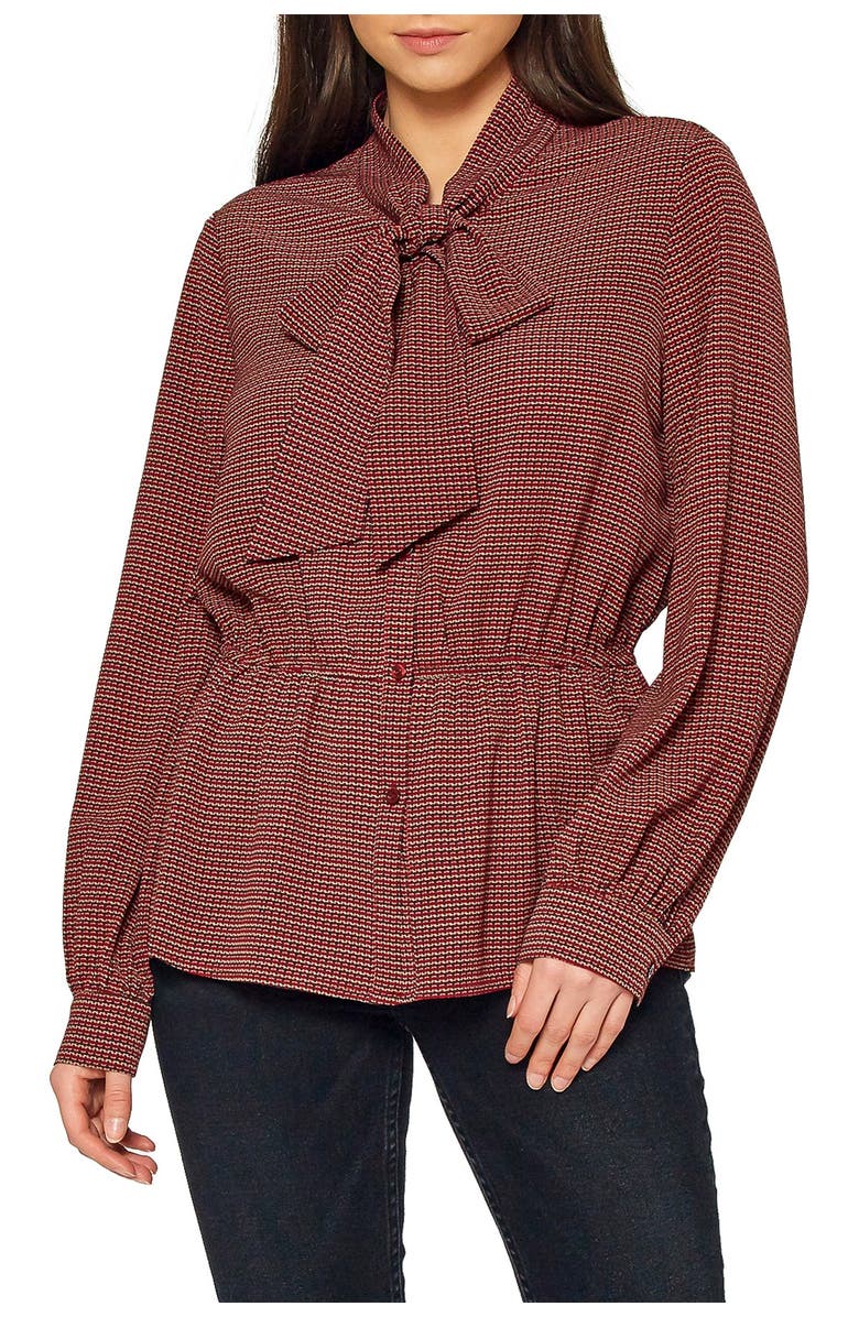 Pleione Tie Neck Blouse, Alternate, color, 