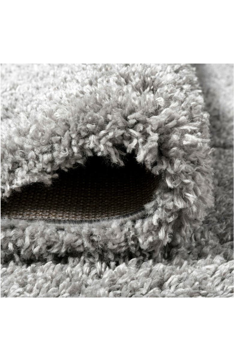 JONATHAN Y Groovy Solid Shag Area Rug, Alternate, color, Dove