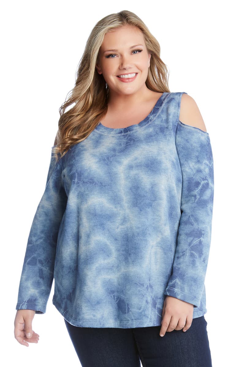 Karen Kane Cold Shoulder Sweatshirt, Alternate, color, 