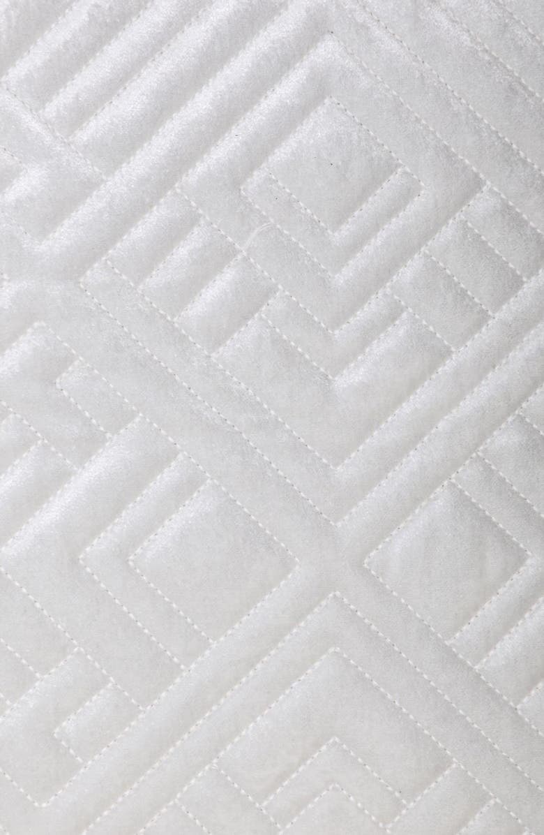 PARKLAND COLLECTION Tufted Velvet Throw Pillow, Alternate, color, White