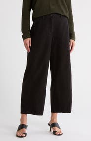 Eileen Fisher Crop Hemp Wide Leg Pants