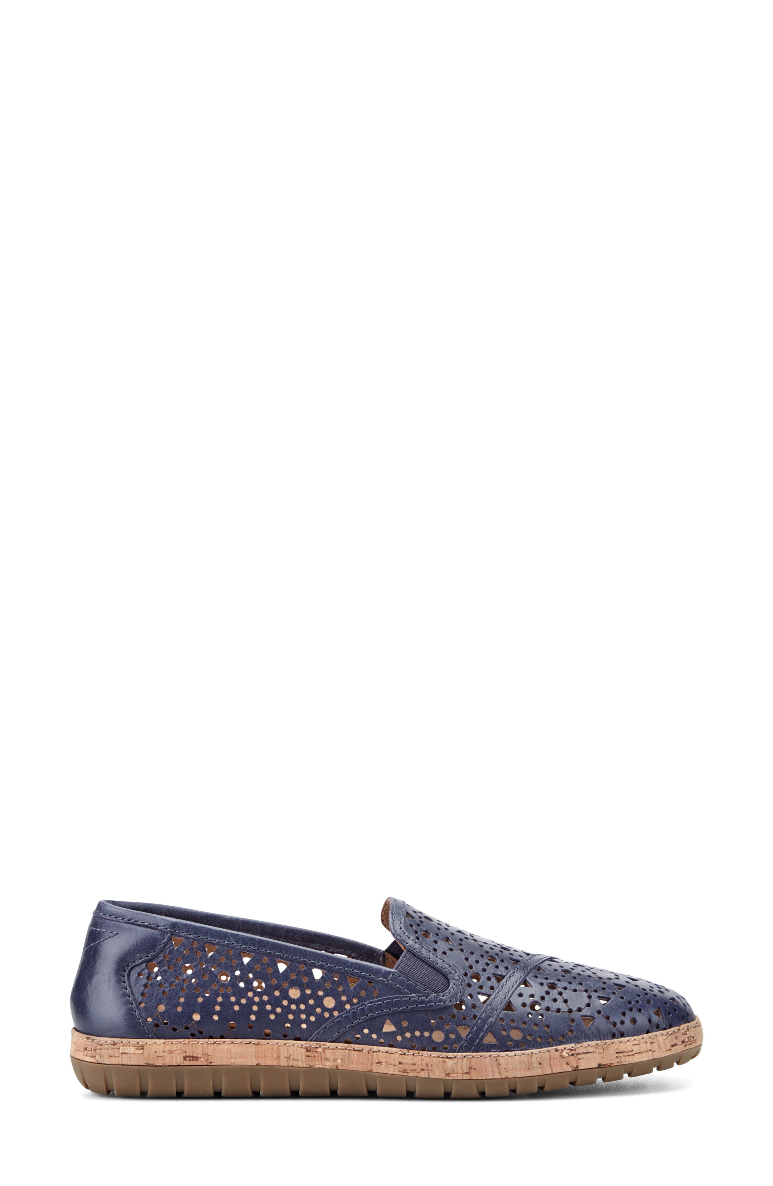 Tomlyn Perforated Loafer, Alternate, color, BLUE