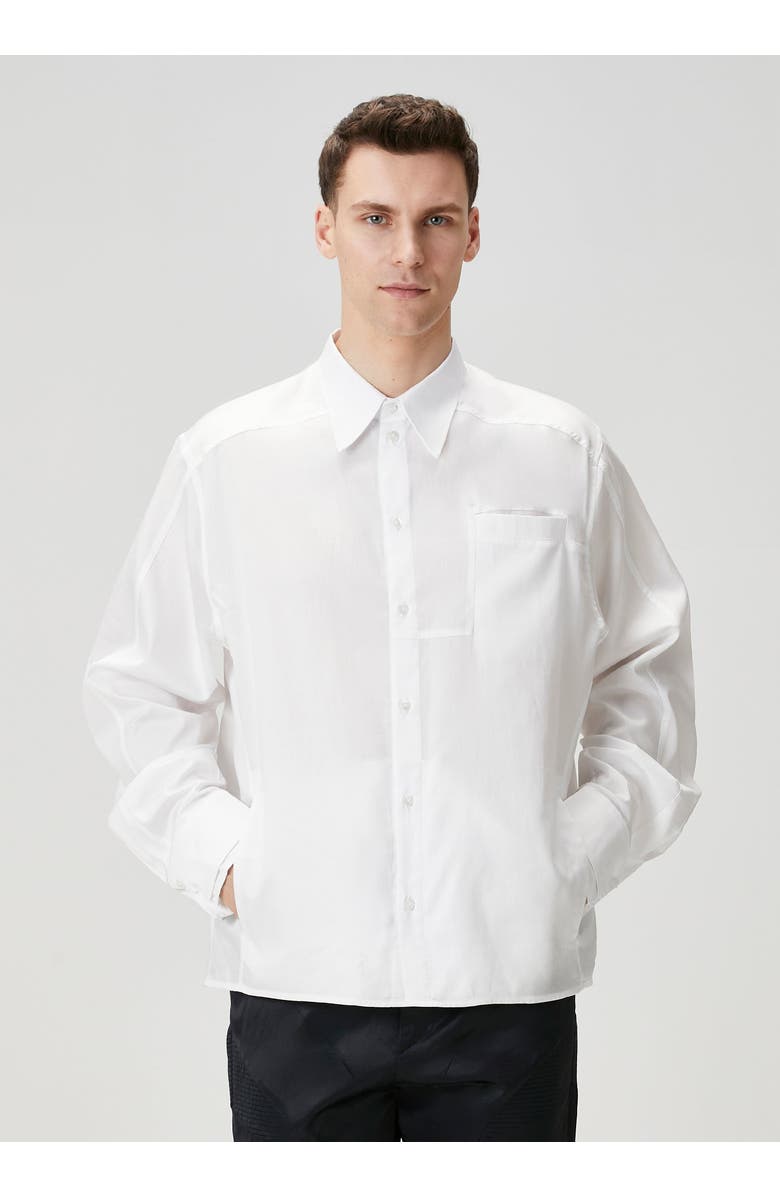 PCFG Pure Cotton Woven Shirt With Double Cuff, Alternate, color, White