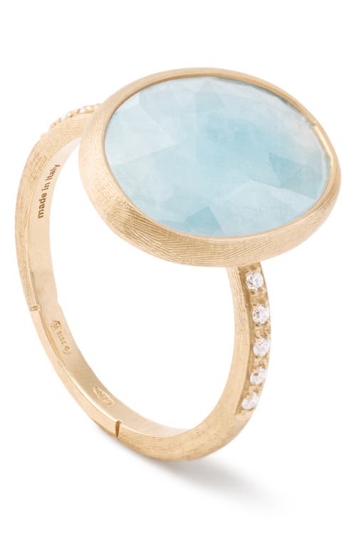 Marco Bicego Siviglia Aquamarine Ring In Yellow Gold