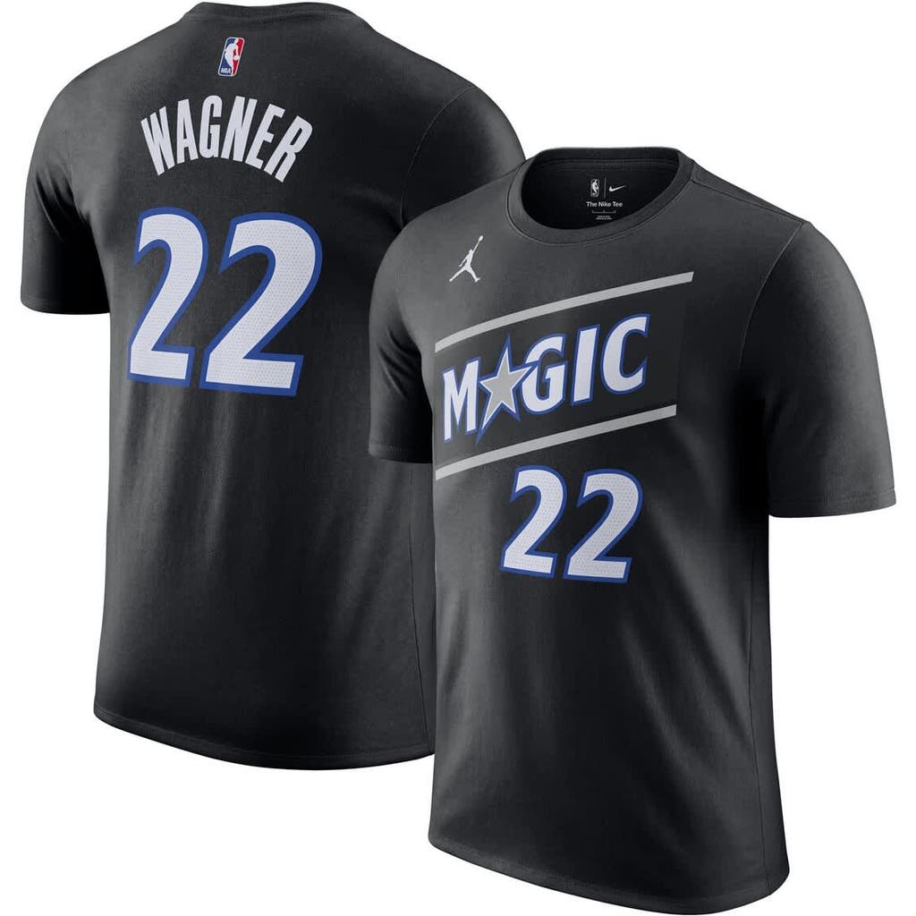 Jordan Brand Unisex Franz Wagner Black Orlando Magic Name & Number T-shirt