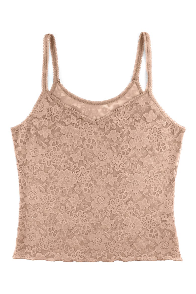 Daily Lace Sheer Camisole, Alternate, color, TAUPE