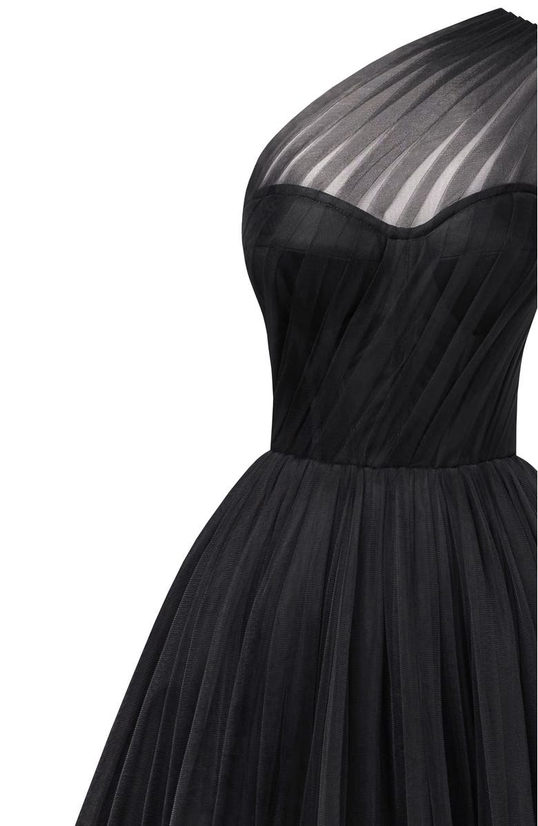 Milla One-Shoulder Cocktail Tulle Dress, Alternate, color, 