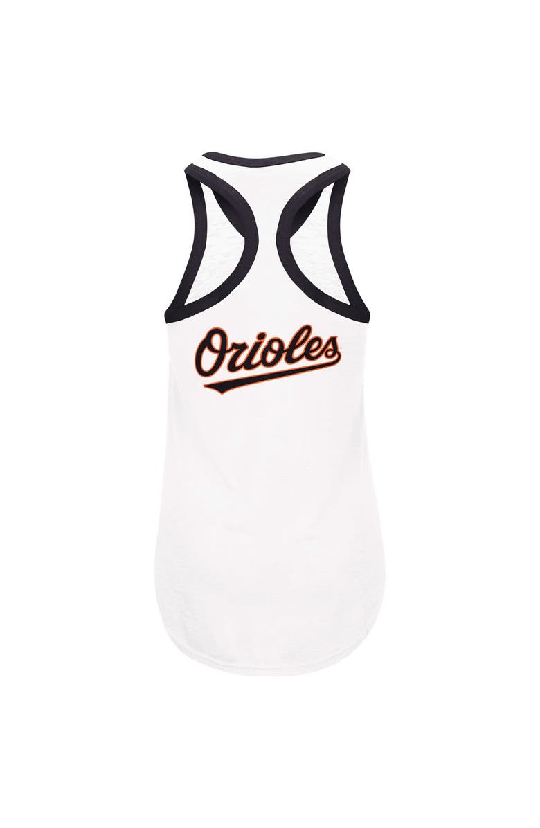 G-III 4HER BY CARL BANKS Women's G-III 4Her by Carl Banks White Baltimore Orioles Tater Tank Top, Alternate, color,