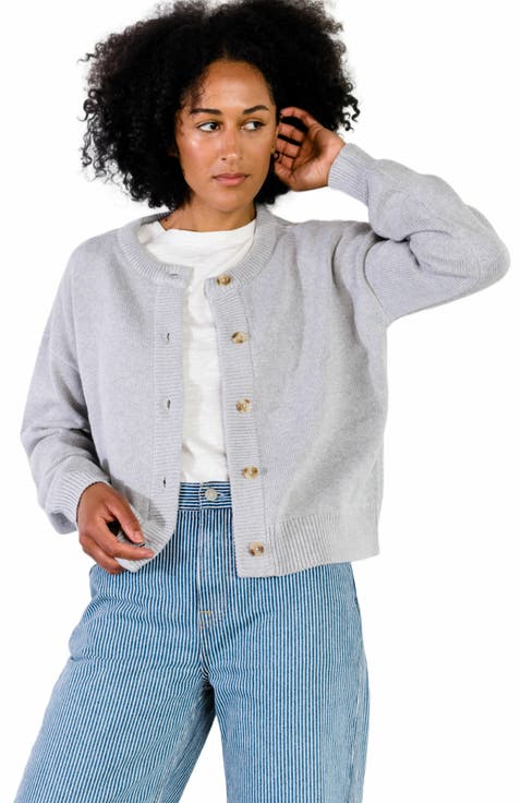トップス LIMIfew / COTTON JERSEY PANELED CARDIGAN LIMIfew / COTTON JERSEY PANELED CARDIGAN