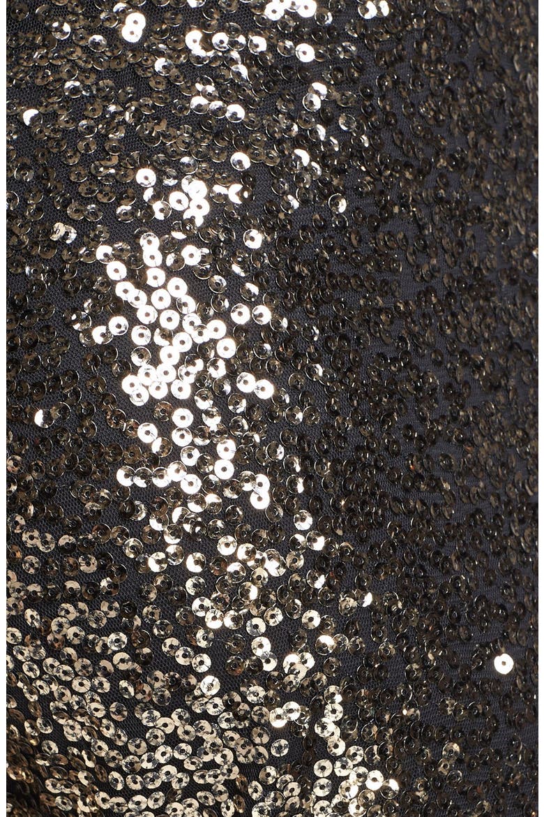 Crop Sequin Track Pants, Alternate, color, GOLD