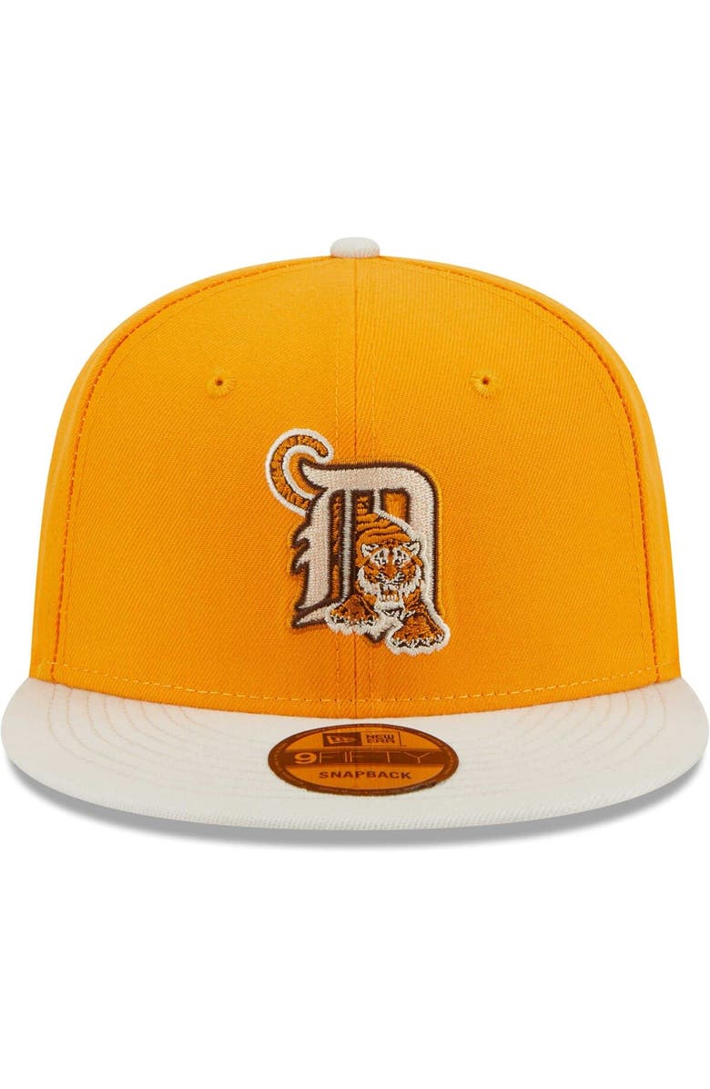 New Era Men's New Era Gold Detroit Tigers Tiramisu 9FIFTY Snapback Hat, Alternate, color,
