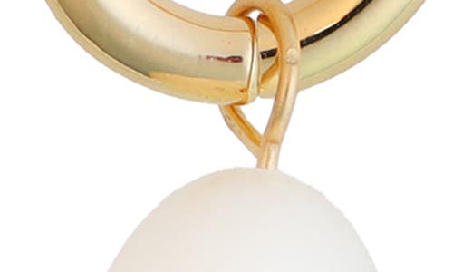 Panacea Cultured Pearl Oval Drop Earrings