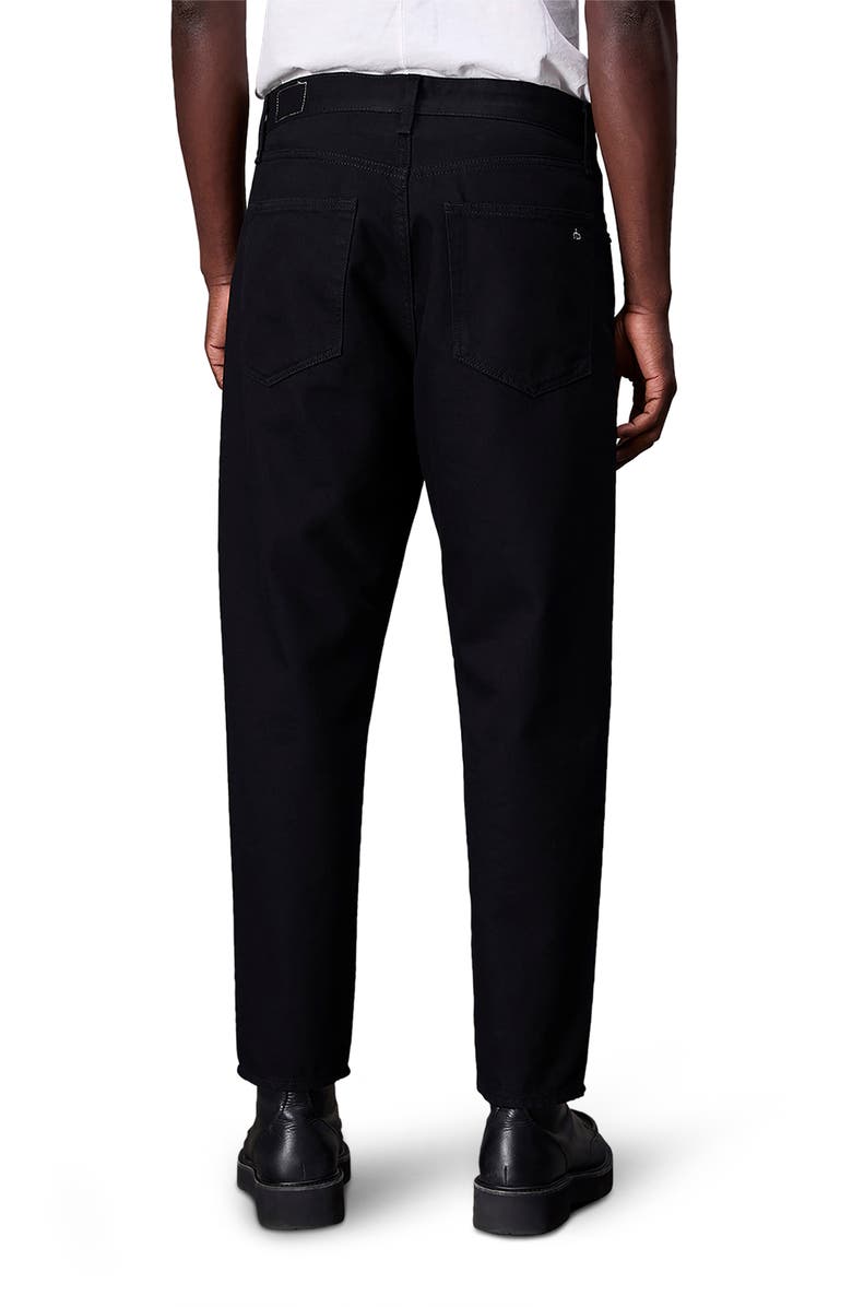 rag & bone Tapered Leg Jeans, Alternate, color, Black