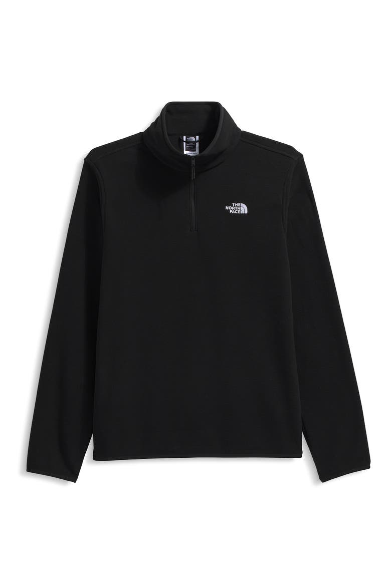 Glacier Fleece Quarter Zip Pullover, Alternate, color, TNF BLACK