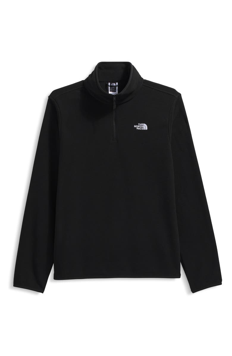 The North Face Glacier Fleece Quarter Zip Pullover, Alternate, color, Tnf Black