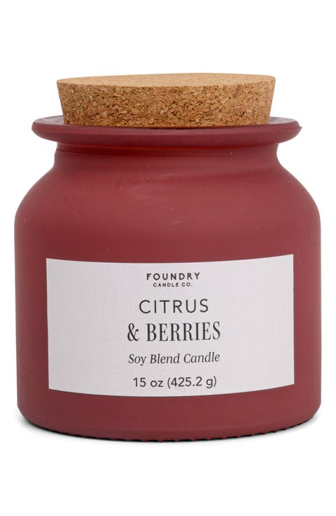 15-Ounce Jar Fragrance Candle with Cork Lid