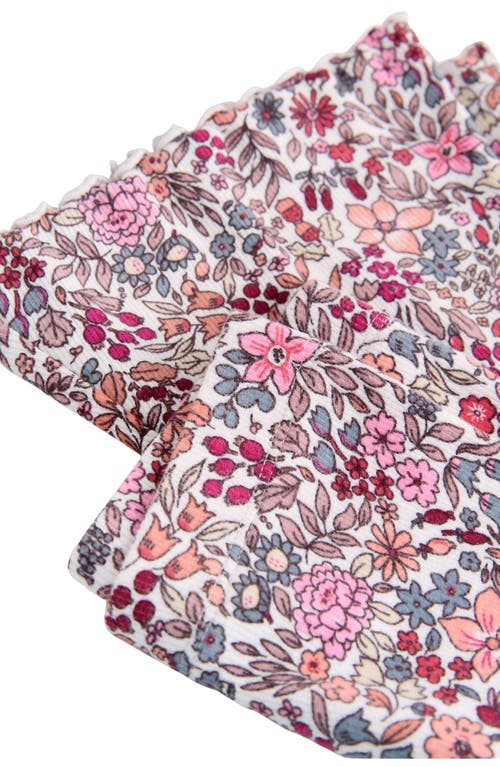 Next Kids' Floral Rib Flare Leggings In Multi