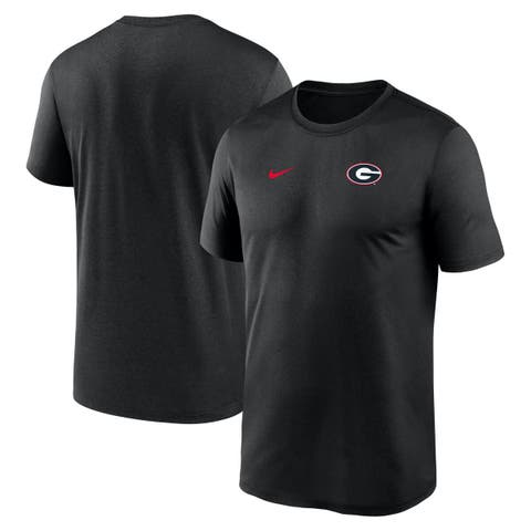 Men's Nike Black Georgia Bulldogs 2025 Sideline Small Logo Legend Performance T-Shirt