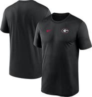 Nike Men's Nike Black Georgia Bulldogs 2025 Sideline Small Logo Legend Performance T-Shirt