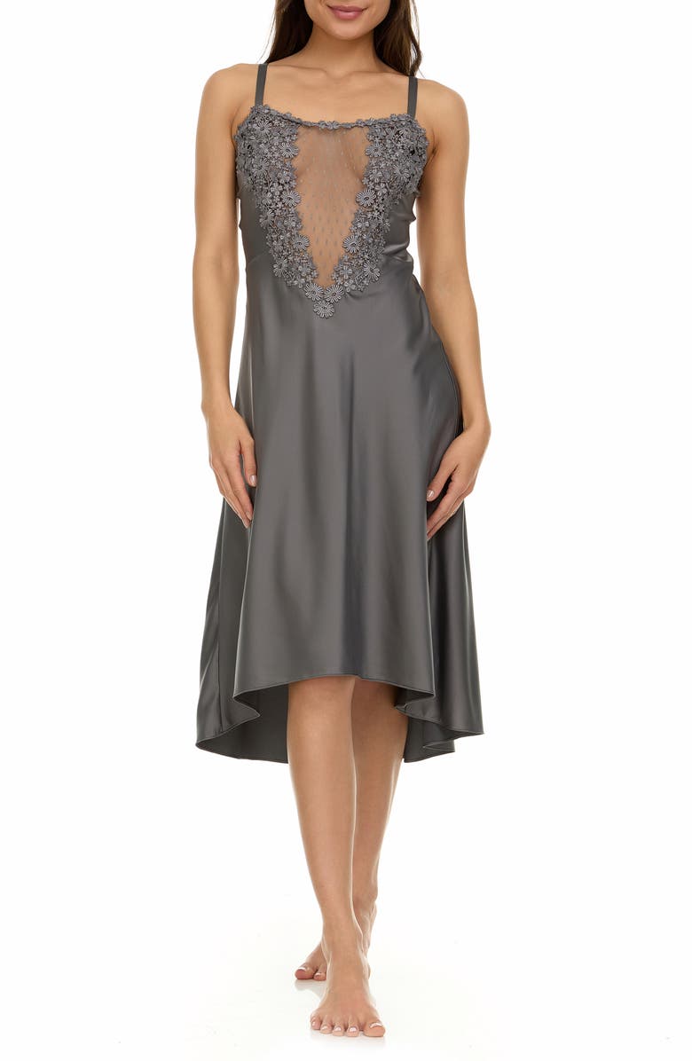 Flora Nikrooz Showstopper Nightgown, Main, color, Gray