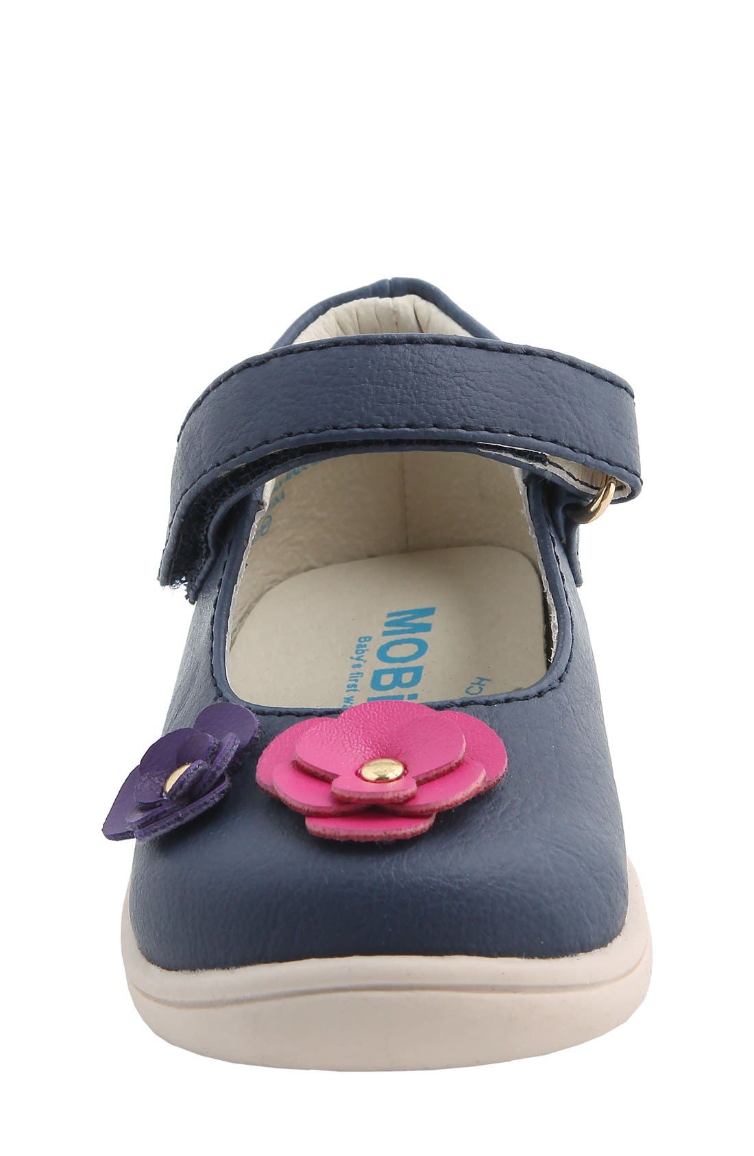 Nina Mary Jane Flat, Alternate, color, NAVY TUMBLED